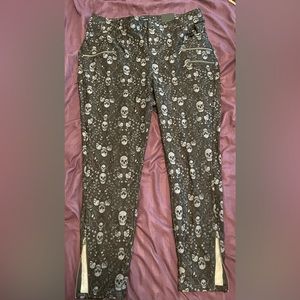 Torrid Skull Print Cigarette Pants